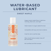 Cargar imagen en el visor de la galería, Water-Based Personal Lubricant - Sweet Maple